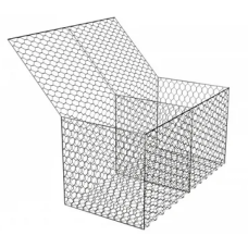 Габион двойного кручения коробчатый дорожный оцинкованный (Ц) ГСИ-К 60х80 (С60) 1х0,5х0,5х2,4 мм 0,25 м3 ГОСТ Р 52132-2003